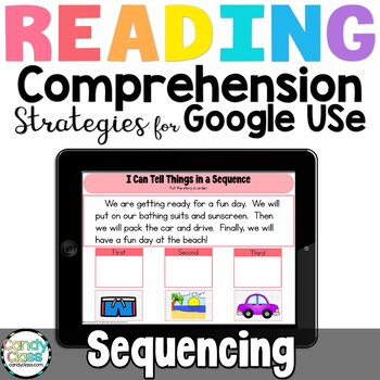 Preview of Story Sequencing Reading Comprehension Google Slides Digital Resource