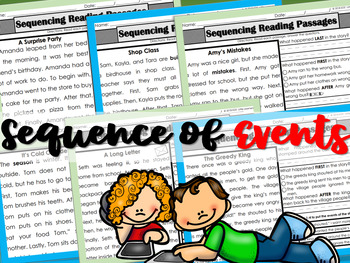 Preview of Reading Comprehension Passages Sequence | RL1.2 | Sequence of Events