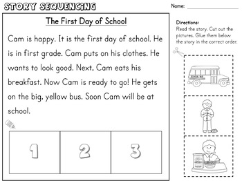 number sequencing worksheets first grade preschool