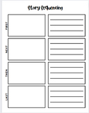 Story Sequencing Worksheet 100% Customizable Canva Template