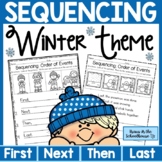 Story Sequencing with Pictures Winter Theme | Easel Activity