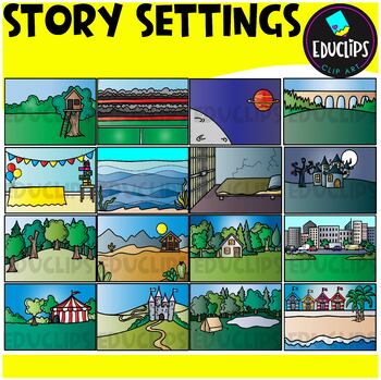 Preview of Story Settings Clip Art Set {Educlips Clipart}