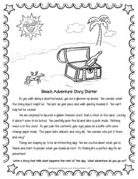 Story Starter Beach Adventure Freebie By Intergalactic Literacy