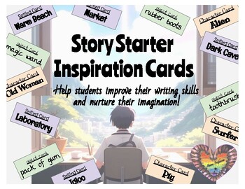 Preview of Story Starter Cards: Creative Writing Inspiration!