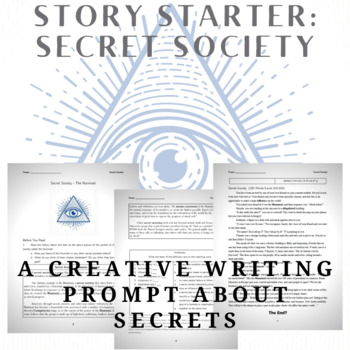 Preview of Story Starter Creative Writing Prompt: Secret Society