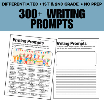 Story Starters: 300+ Illustrated Prompts for 1st & 2nd Grade Writers