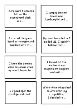 first grade story starters