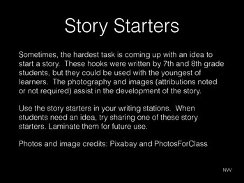Preview of Story Starters / Hooks