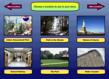 Preview of Story Starters Interactive Smart Notebook Activity Lesson