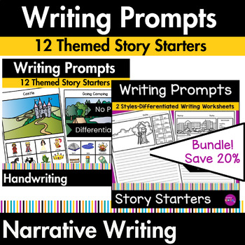 Preview of Occupational Therapy Story Starters Narrative Writing Prompts With Pictures