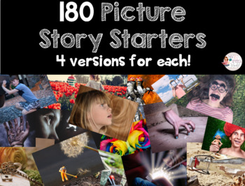 Preview of Story Starters - 180 Photographic Creative Writing Prompts - Speech Tx, Centers