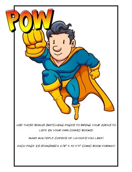 Preview of Story Starters - comic book writing aid 144 flash card set