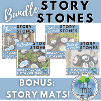 Preview of Story Stones BUNDLE with writing paper