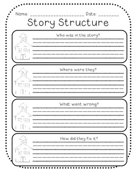 Story Structure Graphic Organizers by Stephanie Kinley Ruffner | TpT