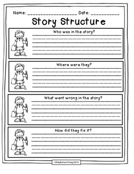 Story Structure Graphic Organizers 2 by Stephanie Kinley Ruffner