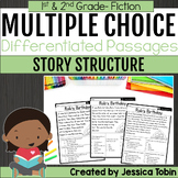 Story Structure Multiple Choice Passages - 1st and 2nd Gra