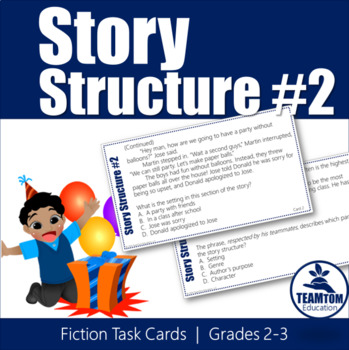 Preview of Story Structure Task Cards 2 (Character, Setting, Plot)
