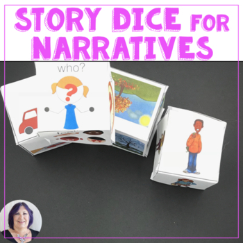 Preview of Storytelling and Oral Narratives with Storytelling Dice Speech Therapy Activity