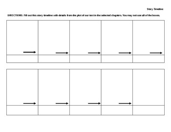 Preview of Story Timeline Graphic Organizer