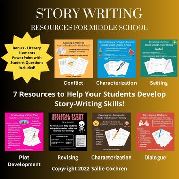 Preview of Story Writing Bundle of Creative Writing Resources for Middle School