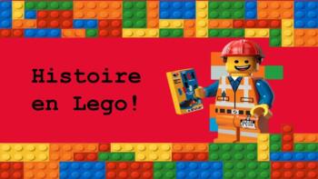 Preview of Story Writing - FR - Histoire en Lego! - pronoms personnels et verbes conjugués