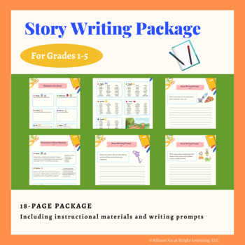 Preview of Story Writing Package for Grades 1-5