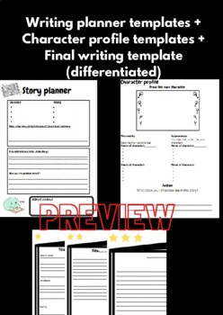 Story Writing Template Character Profile Template Final Writing Templates