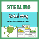 Social narrative about stealing,  story about mistakes, pe