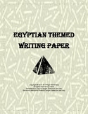 Story and handwriting paper Egyptian themed