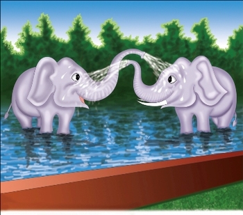 Preview of Story and lesson plan to teach Zoo animals and numbers 1 to 10
