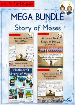 Preview of Story of Moses GROWING Bundle Bible Old Testament Mose Exodus Religion (AmE)