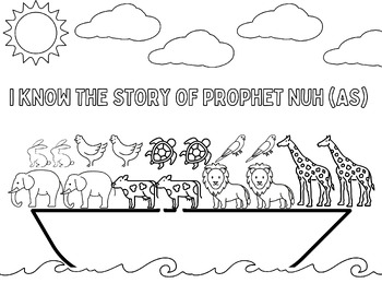 Preview of Story of Nuh/Noah Coloring Sheet