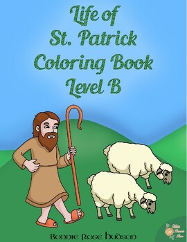 Preview of Life of St. Patrick Coloring Book—Level B