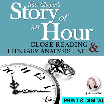 Preview of The Story of an Hour - Kate Chopin - Short Story Unit & Close Reading Analysis