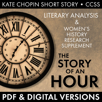 Preview of Story of an Hour, Kate Chopin Short Story, Literary Analysis, PDF & Google Drive