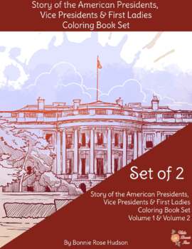 Preview of Story of the American Presidents Coloring Book Set-Level B