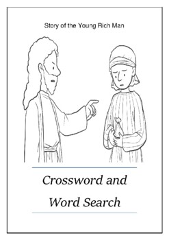 Story of the Rich Young Man Crossword Puzzle and Word Search TPT