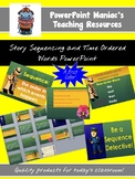 Story Sequencing and Time Order Words PowerPoint and Inter