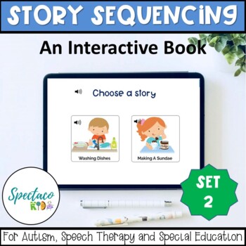 Preview of Story sequencing set 2 for autism speech therapy and special education