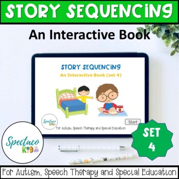 Preview of Story sequencing set 4 for autism speech therapy and special education