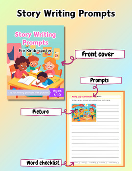 Preview of Story writing prompts for Kindergarten| Creative writing| Free Recourse