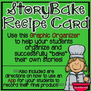 Preview of Story Bake Recipe Card - Graphic Organizer for Creative Writing!