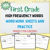 StoryTown First Grade High Frequency Words Word Work