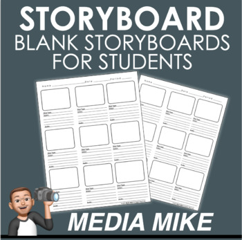 Preview of Storyboard - Blank Storyboard for Video Production or Film Projects