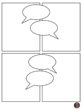 Preview of Comic Strip Template Pages | Speech Bubbles