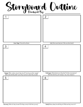 Preview of Storyboard Outline: Explorers