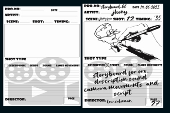 Preview of Storyboard For Story Telling