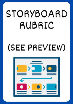 Preview of Storyboard Rubric (see preview)