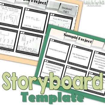 Preview of Storyboard Template - Digital or Printable