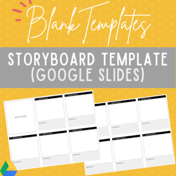 Storyboard Template (Google Slides) by HistoryInstructor TPT